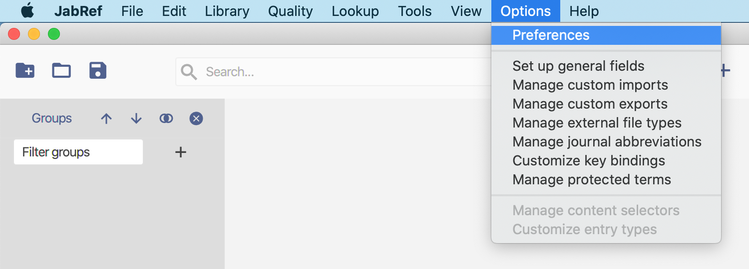 File → Preferences